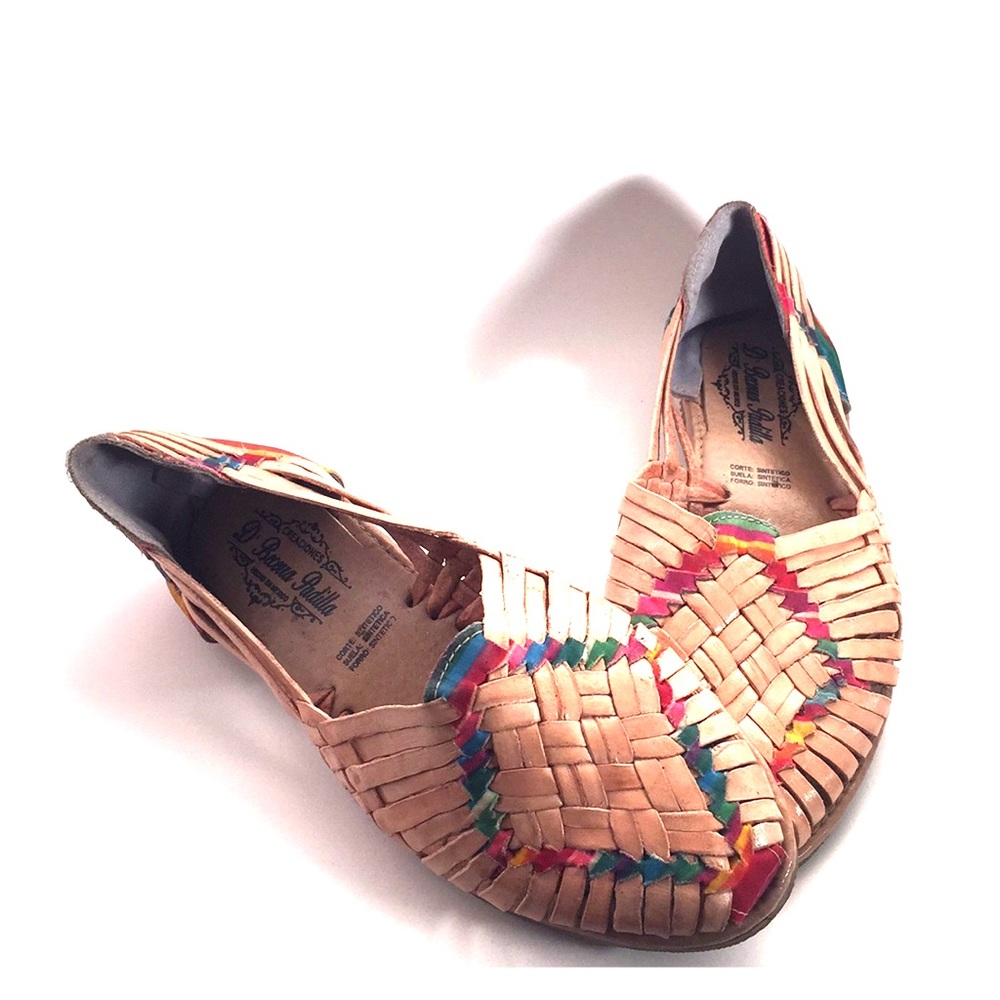 Mexican Huaraches Sandals Tan Leather